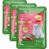 Smartheart Pouch Tavuk ve Pirinçle Sardalye 85 gr (3 paketi)