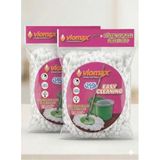 Smartizi 2'li Mikro Mop Yedek Başlık Seti - 360 Derece Döner Başlıklı Mikrofiber Mop Bezi