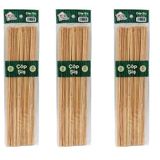 Smartizi 3 Paket Bambu Çöp Şiş Seti (40'lı x 3) - 25 cm Doğal Izgara ve Sunum Çubuğu