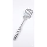 Smartizi Paslanmaz Çelik Delikli Mutfak Spatulası - Ergonomik Saplı Çevirme ve Fırın Tepsisi Servis Spatulası