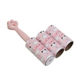 Smartizi Pati Tasarımlı Tüy Toplayıcı Rulo Seti - 1 Sap + 2 Yedek Rulo (Toplam 90 Yaprak) Kedi ve Köpek Tüy Temizleyici