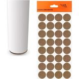 Smartizi Yuvarlak Yapışkanlı Mobilya Altlığı (30 Adet X 2 Cm) - Çizilmez, Kaydırmaz Ses Ped