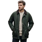 Smartjest Y11 Erkek Kadife Yaka Hafif Mont - Yeşil - XL