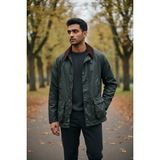 Smartjest Y14 Erkek Kadife Yaka Hafif Mont - Yeşil - 2XL