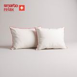 Smarto Relax 4'lü 70X55 cm Yatak Yastığı – Karışım Elyaf Dolgu,pamuklu Kumaş, Anti-Bakteriyel Büyük Boy - 70 x 55 cm - Beyaz
