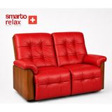 Smarto Relax Berlin Ikili Tv Koltuğu Deri Yatan Ayak Uzatmalı Ergonomik Baba Koltuğu - Kırmızı