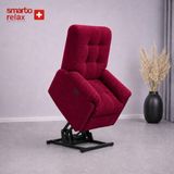 Smarto Relax Porto Liftli Tv Koltuğu Çift Motorlu Elektrikli Hasta Koltuğu Polyester Kumaş Baba Koltuğu - Bordo
