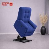 Smarto Relax Porto Liftli Tv Koltuğu Çift Motorlu Elektrikli Hasta Koltuğu Polyester Kumaş Baba Koltuğu - Lacivert