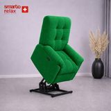 Smarto Relax Porto Liftli Tv Koltuğu Çift Motorlu Elektrikli Hasta Koltuğu Polyester Kumaş Baba Koltuğu - Yeşil