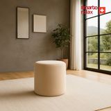 Smarto Relax Puf Babyface Kumaş Silindir Puf 40×45 cm - Ekru