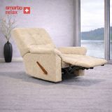 Smarto Relax Ticino Manuel Mekanizmali Ergonomik Tv Koltuğu Berjer – Dekoratif Baba Koltuğu - Ekru