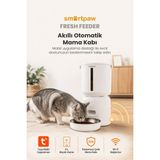 Smartpaw Fresh Feeder Akıllı Otomatik Mama Kabı (Distribütör Garantili) - Beyaz