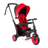 SmarTrike STR3 Plus 6'sı 1 Arada Modüler Katlanabilir Bebek Arabası ve Üç Tekerlekli Bebek Bisikleti - Red