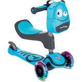 SmarTrike T1 3’ü 1 Arada Oturaklı ve Çantalı 3 Tekerlekli Çocuk Scooter - Blue - Standart