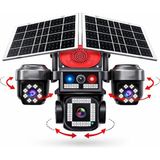 SmartVision 4 Kameralı 3 Motorlu Ptz Çift Solar Panelli Esım 4g Güneş Enerjili Akıllı Güvenlik Kamerası