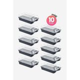 Smartware 10'Lu Set Kadın Antrasit Ayakkabı Kutusu