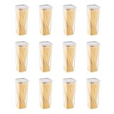 Smartware 12'Li Set Skali Kare Saklama Kabı Beyaz 2140 ML