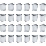 Smartware 24'Lü Set Skali Dikdörtgen Saklama Kabı Antrasit 2350 ML