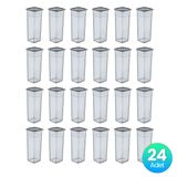 Smartware 24'Lü Set Skali Kare Saklama Kabı Antrasit 2140 ML