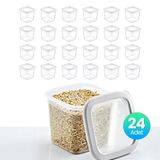 Smartware 24'Lü Set Skali Kare Saklama Kabı Beyaz 740 ML