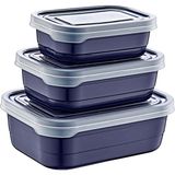 Smartware 3Lü Saklama Kabı Set - Lacivert
