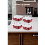 Smartware 4'Lü Set No Frost Saklama Kabı Carmen 700 ML