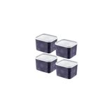 Smartware 4'Lü Set No Frost Saklama Kabı Lacivert 1250 ML