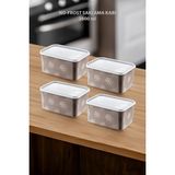 Smartware 4'Lü Set No Frost Saklama Kabı Terra 2600 Ml