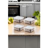 Smartware 4'Lü Set No Frost Saklama Kabı Terrra 700 ML