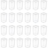 Smartware Skali Esnek Kapaklı 24’lü Set Kare Erzak Bakliyat Saklama Kabı Beyaz 1440 ML