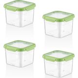 Smartware Smatware 4'lü Set Loxo Sızdırmaz Saklama Kabı 1000 ml - 1 lt - Yeşil
