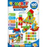 Smarty - Akıllı Sayılar Blok Oyunu 100 Parça - Oyuncak Lego Seti - Birbirine Geçmeli Stem Lego Seti - Eğitici Oyuncak