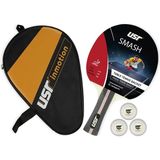 Smash-Rc Masa Tenisi Raket + 3 Top + Kılıf Set - Çok Renkli