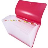 Smato W3704 Çıtçıtlı Evrak Dosyası 12 Seperatörlü Şeffaf Turuncu
