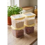 Smatware 4'Lü Set Loxo Sızdırmaz Saklama Kabı 1500 ML SARI