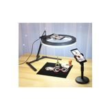 SMAYLİNG 10" Ring Light Youtuber Ürün Çekimleri Masa Üstü Stantlı Selfie Işığ Vlog Kit