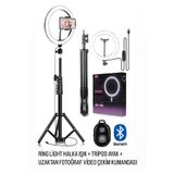 SMAYLİNG 10ınç Youtuber Led Işıklı Tripod Selfie Makyaj Işığı Sürekli Ring Light 26cm 2.1 M Ayaklı Tripot