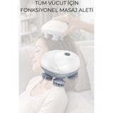 Smayling 3D Saç Derisi Masaj Aleti | 360° Döner Başlıklı | 96 Yoğurma Noktası | Şarj Edilebilir | Çıkarılabilir ve Yıkanabilir - Beyaz