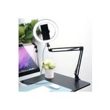 SMAYLİNG Esnek Masaüstü Sıkıştırmalı Tiktoker Ring Light Led Selfie Yayın Işığı 10 Inç + Stand Lüx