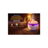 Smayling Led Işıklı Hava Nemlendirici - Ultrasonik Aroma Difüzör – Sessiz Çalışma & Zamanlayıcı, Aromaterapi