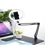 Smaylıng Masa Tipi 10 İnç Ring Light Halka Işık + Kelepçeli Kol Ayak + Telefon Tutucu 3 Mod 10 Kademe Led Işık