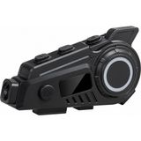 Smayling Motosiklet Kask Bluetooth Kulaklığı Kameralı Wifi Destekli Type-C Şarjlı Mikrofonlu Kask Içi Interkom Sistemi - Siyah
