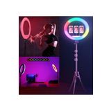 SMAYLİNG Ring Light Mega Boy 70w Rgbli Selfie Çekim Işığı Profosyonel Çantalı Kumandalı Tripodlu Makeup
