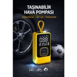 Smayling Taşınabilir Hava Pompası Dijital Ekranlı Led Işıklı Type-C Şarjlı Kompresör