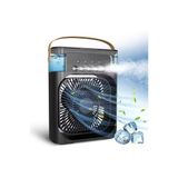 SMAYLİNG Taşınabilir Su Püskürtmeli Masa Üstü Fan 600 ml Hazne 7 Renk LED Işık Zaman Ayarlı Buz Eklenebilir
