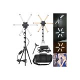 SMAYLİNG Yıldız Çubuk Led Işık Ürün Çekim Canlı Yayın Tam Profesyonel 2.10cm Trpod Ayak Çekim Işığı