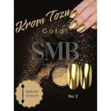 SMB Profesyonel Krom Toz Altın (Gold) Ayna Tozu Metalik Renkli ışıltılı Uygulama Seti