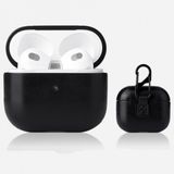 Smcase Apple Airpods 3. Nesil Kancali Suni Deri Silikon SF9 Kılıf