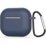 Smcase Apple Airpods 3. Nesil Kılıf Mat Kancalı Silikon A11 Lacivert