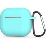 Smcase Apple Airpods 3. Nesil Kılıf Mat Kancalı Silikon A11 Turkuaz